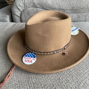 Stetson Crushable Shelby Hat NWT XL 100% Wool Made in USA